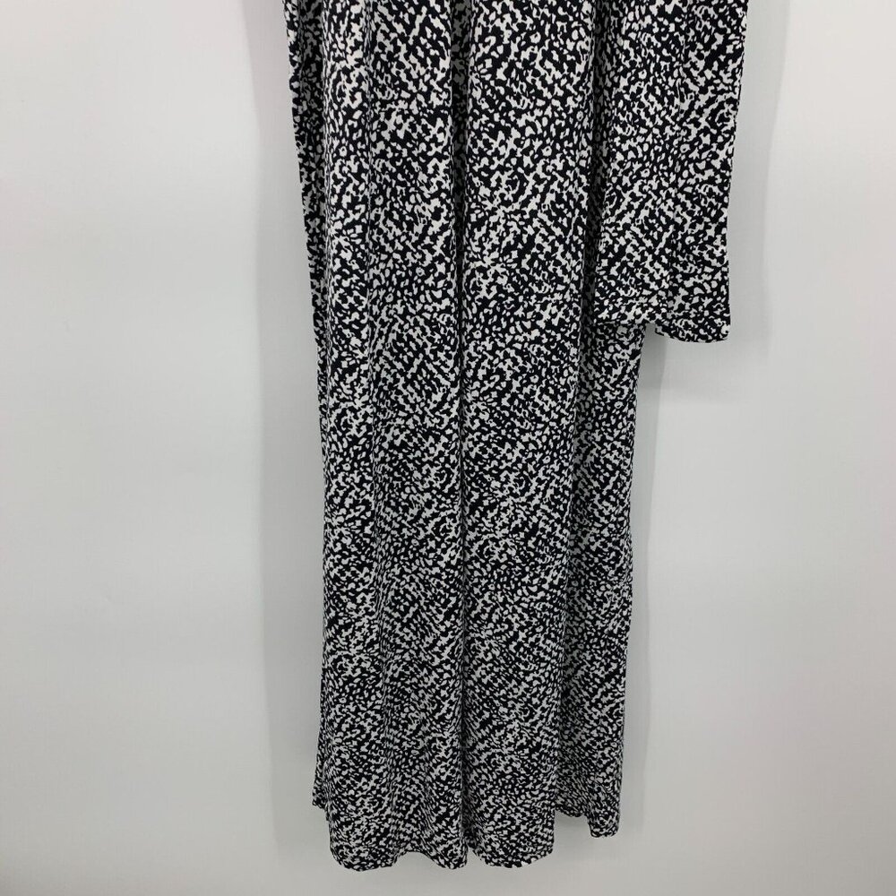 NY Collection Jumpsuit Black Printed Sleeveless V Neck NWT - Picture 7 of 13
